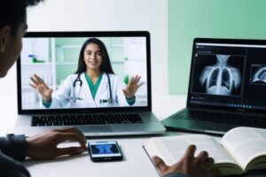 Plataforma online de cursos EAD para capacitação e treinamento em radiologia e radioproteção.